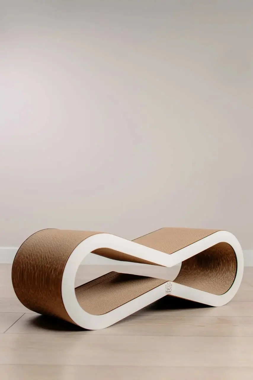 Когтеточка для кошек MurMarket Tiny Tiger S (White/Brown) - 2