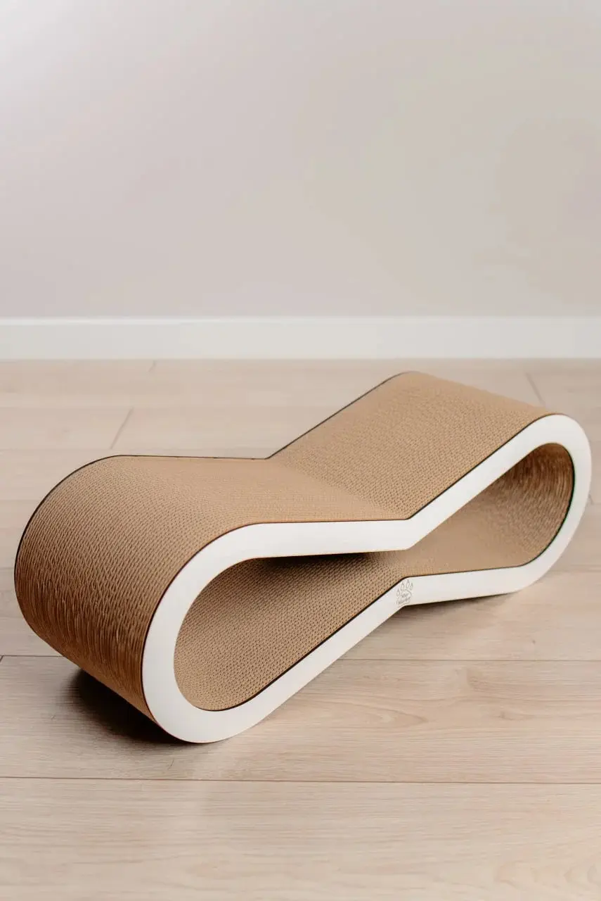 Когтеточка для кошек MurMarket Tiny Tiger S (White/Brown) - 3