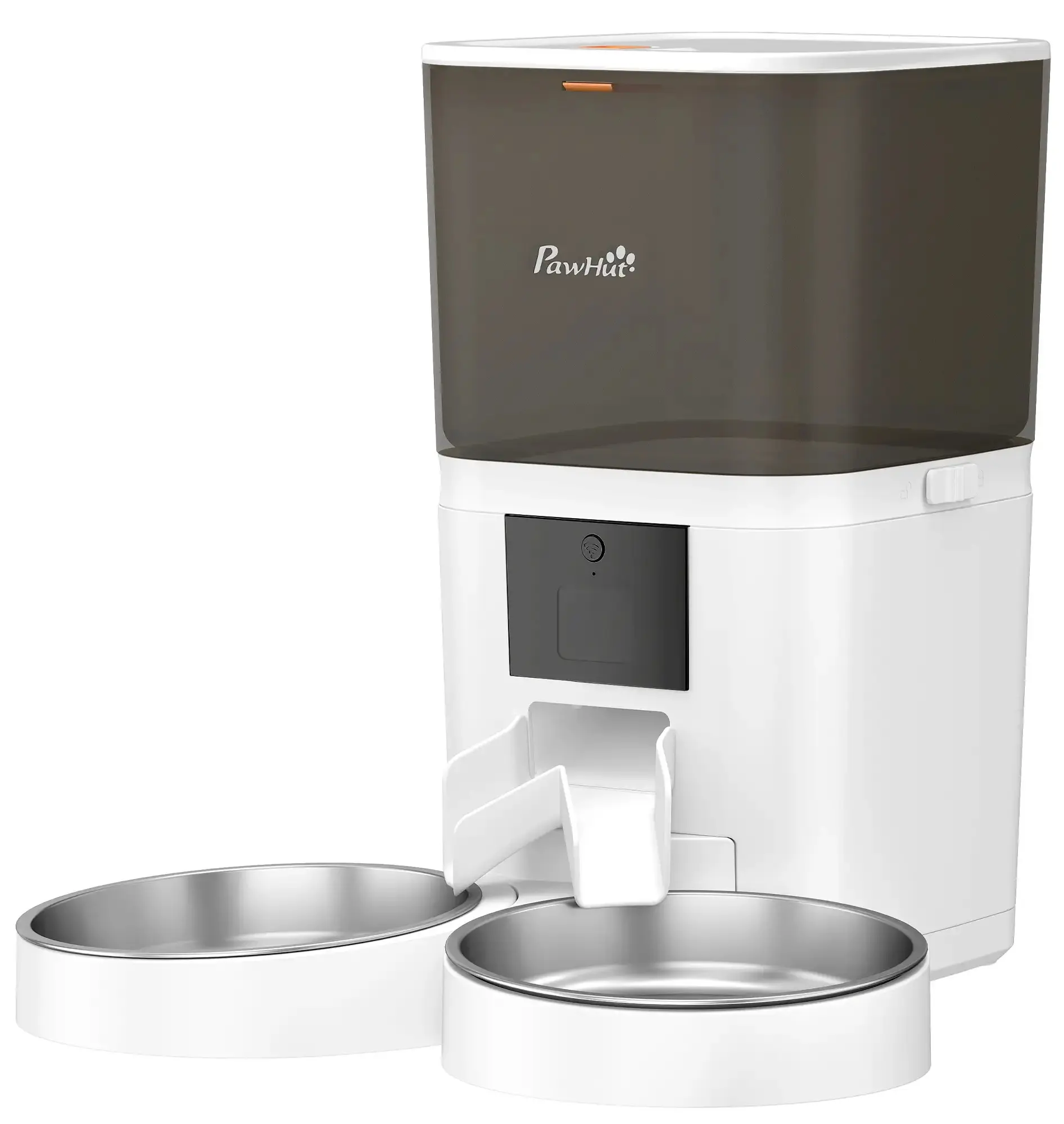 Hranitor automat pentru pisici PawHut D08-084V90WT (White/Black) - 2