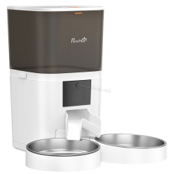 Hranitor automat pentru pisici PawHut D08-084V90WT (White/Black)