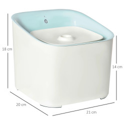 Автоматический питьевой фонтан для животных PawHut D08-025V90BU (White/Blue) Thumb