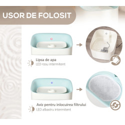 Автоматический питьевой фонтан для животных PawHut D08-025V90BU (White/Blue) Thumb