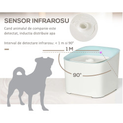 Автоматический питьевой фонтан для животных PawHut D08-025V90BU (White/Blue) Thumb