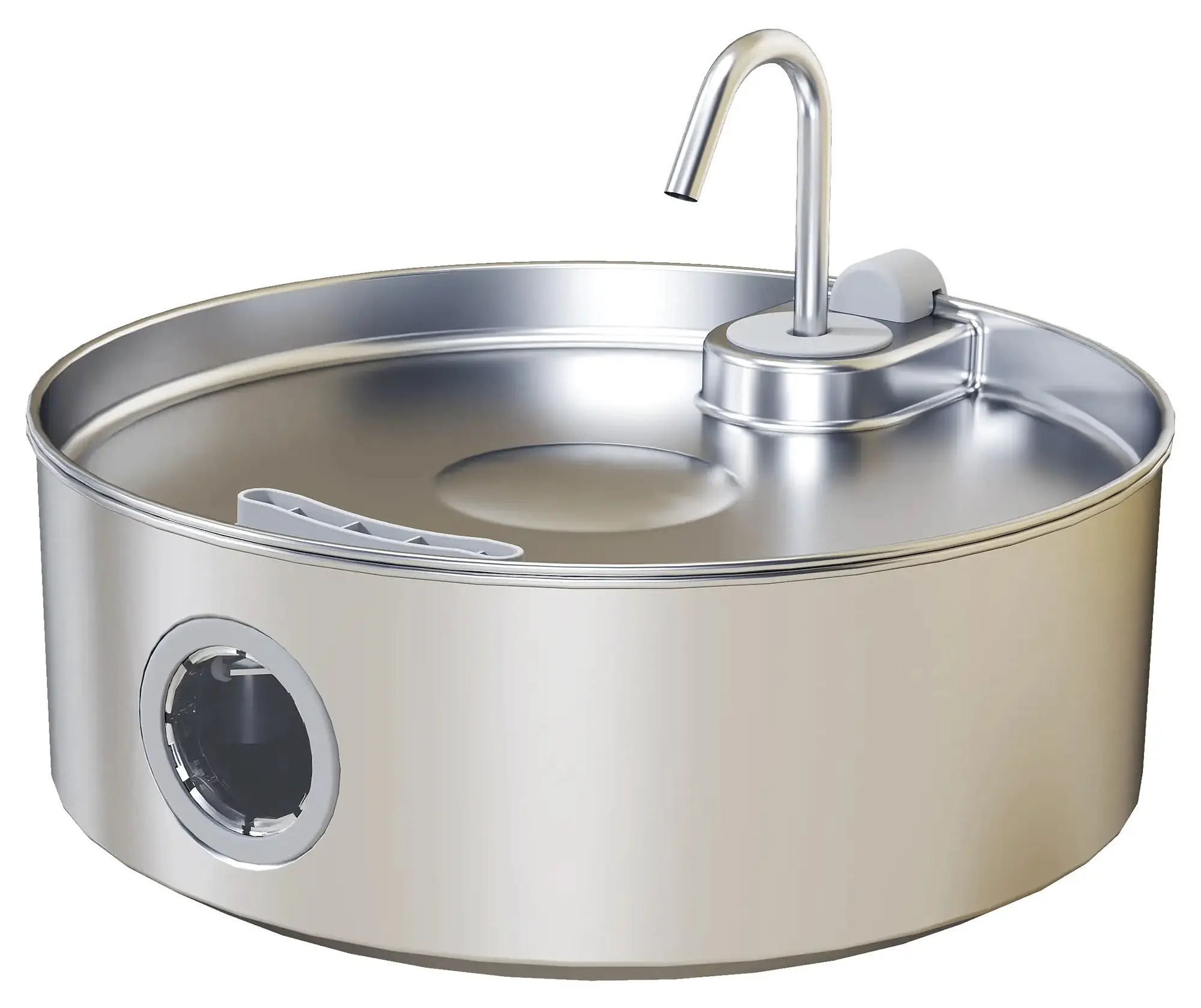 Fantana automata pentru animale PawHut D08-074V90SR (Silver) - 2