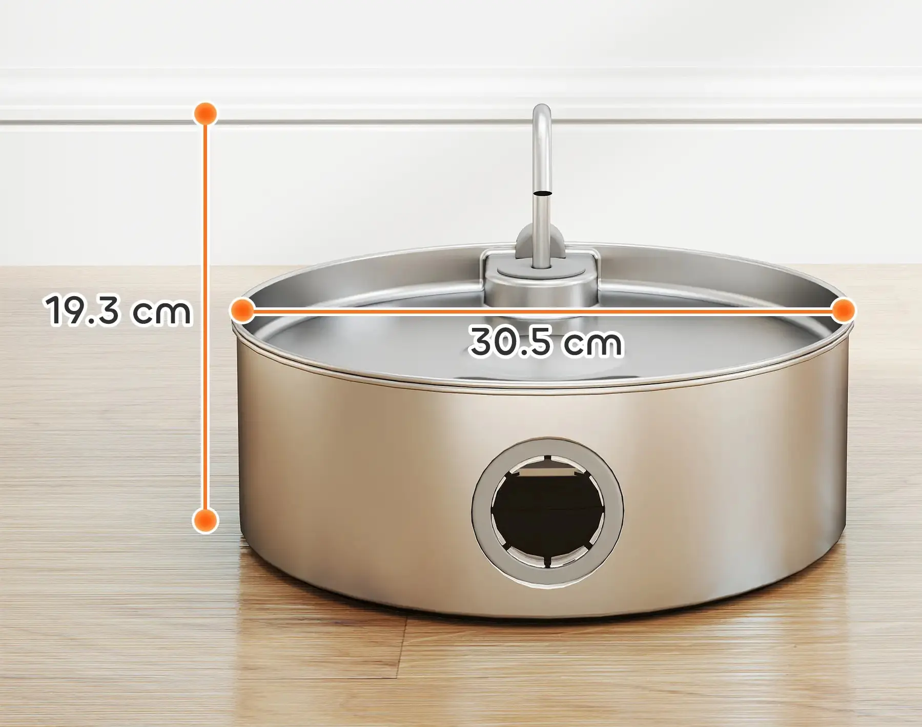 Fantana automata pentru animale PawHut D08-074V90SR (Silver) - 4