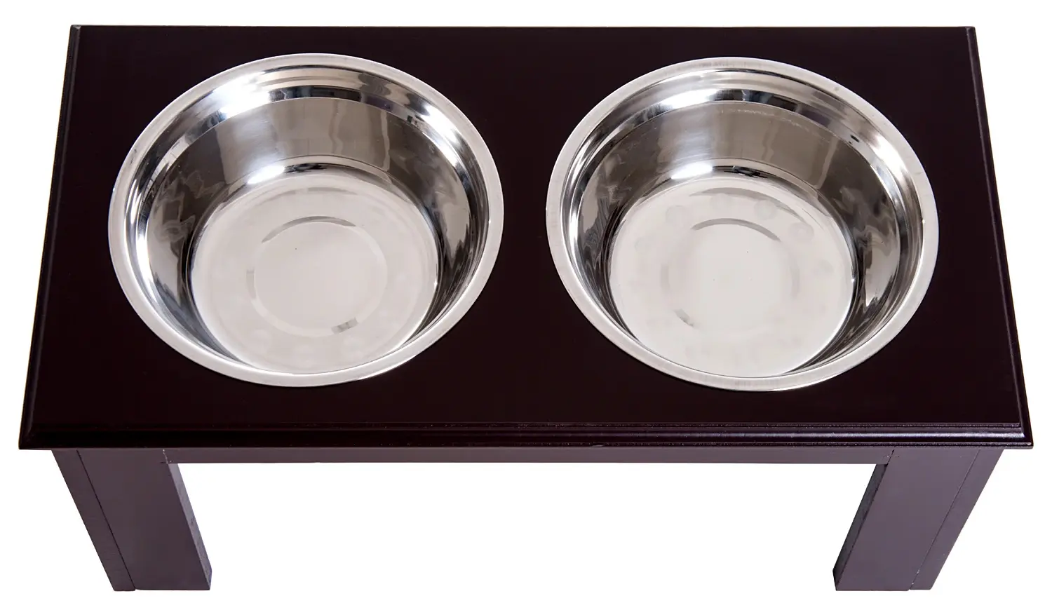 Двойная миска для собак PawHut D08-015CF (Brown) - 2