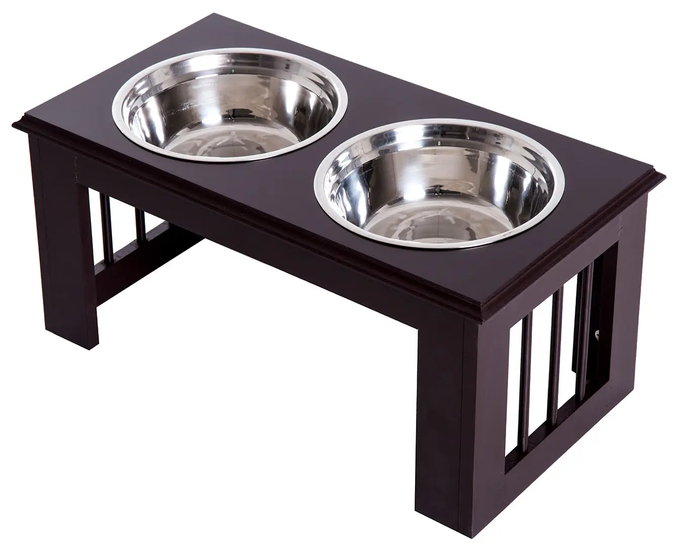 Двойная миска для собак PawHut D08-015CF (Brown)