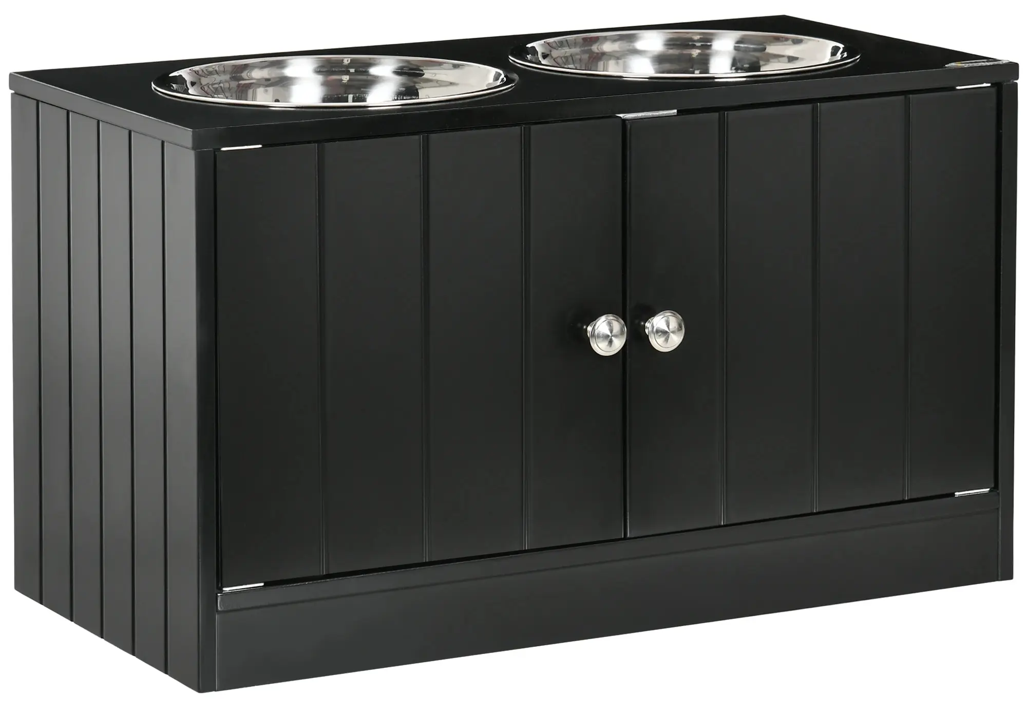 Bol dublu pentru caini PawHut D08-040V00BK (Black) - 2