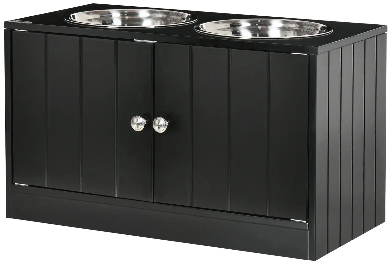 Bol dublu pentru caini PawHut D08-040V00BK (Black)