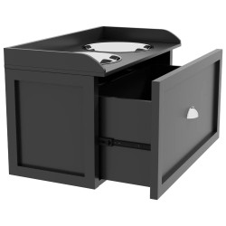 Двойная миска для собак PawHut D08-041V01BK (Black) Thumb