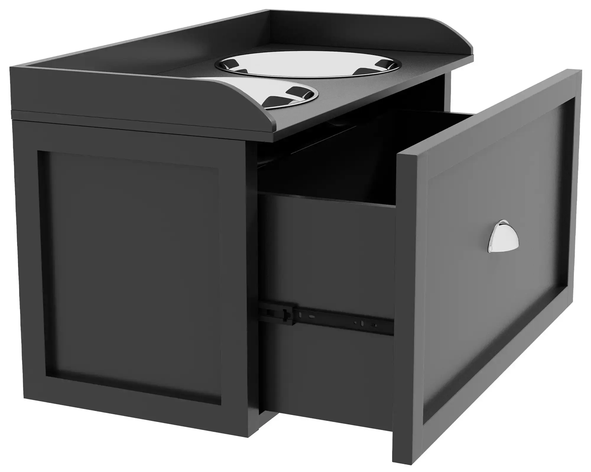 Двойная миска для собак PawHut D08-041V01BK (Black) - 3