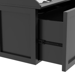 Двойная миска для собак PawHut D08-041V01BK (Black) Thumb