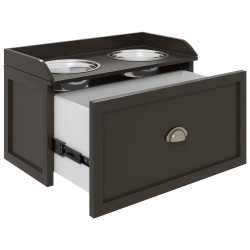 Двойная миска для собак PawHut D08-041V80CF (Brown) Thumb