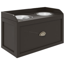 Bol dublu pentru caini PawHut D08-041V80CF (Brown)