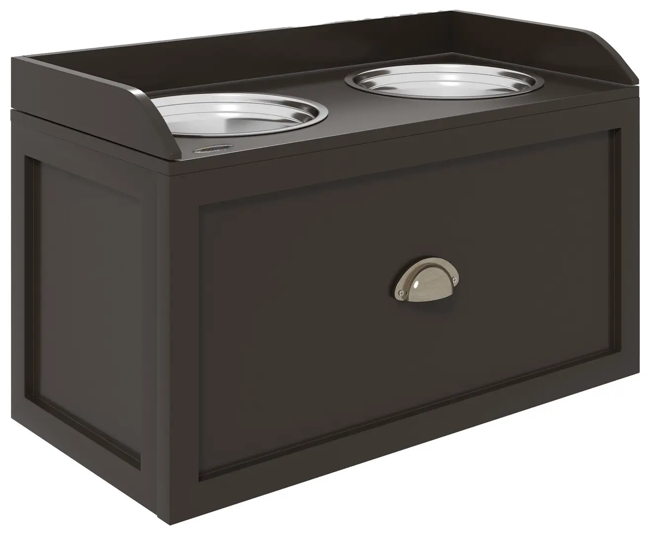 Двойная миска для собак PawHut D08-041V80CF (Brown)