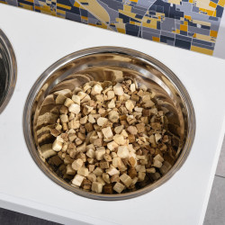 Двойная миска для животных PawHut D08-016WT (White) Thumb