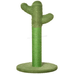 Stalp de zgariat pentru pisici PawHut D30-452 (Green/Natural)