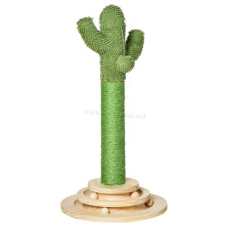 Stalp de zgariat pentru pisici PawHut D30-453 (Green/Natural)