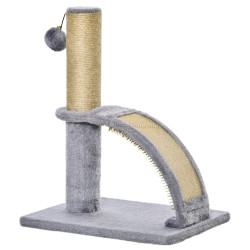 Stalp de zgariat pentru pisici PawHut D30-466 (Grey)