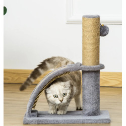 Stalp de zgariat pentru pisici PawHut D30-466 (Grey) Thumb