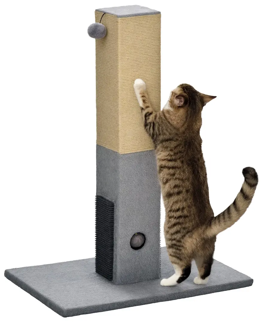 Stalp de zgariat pentru pisici PawHut D30-468 (Grey)