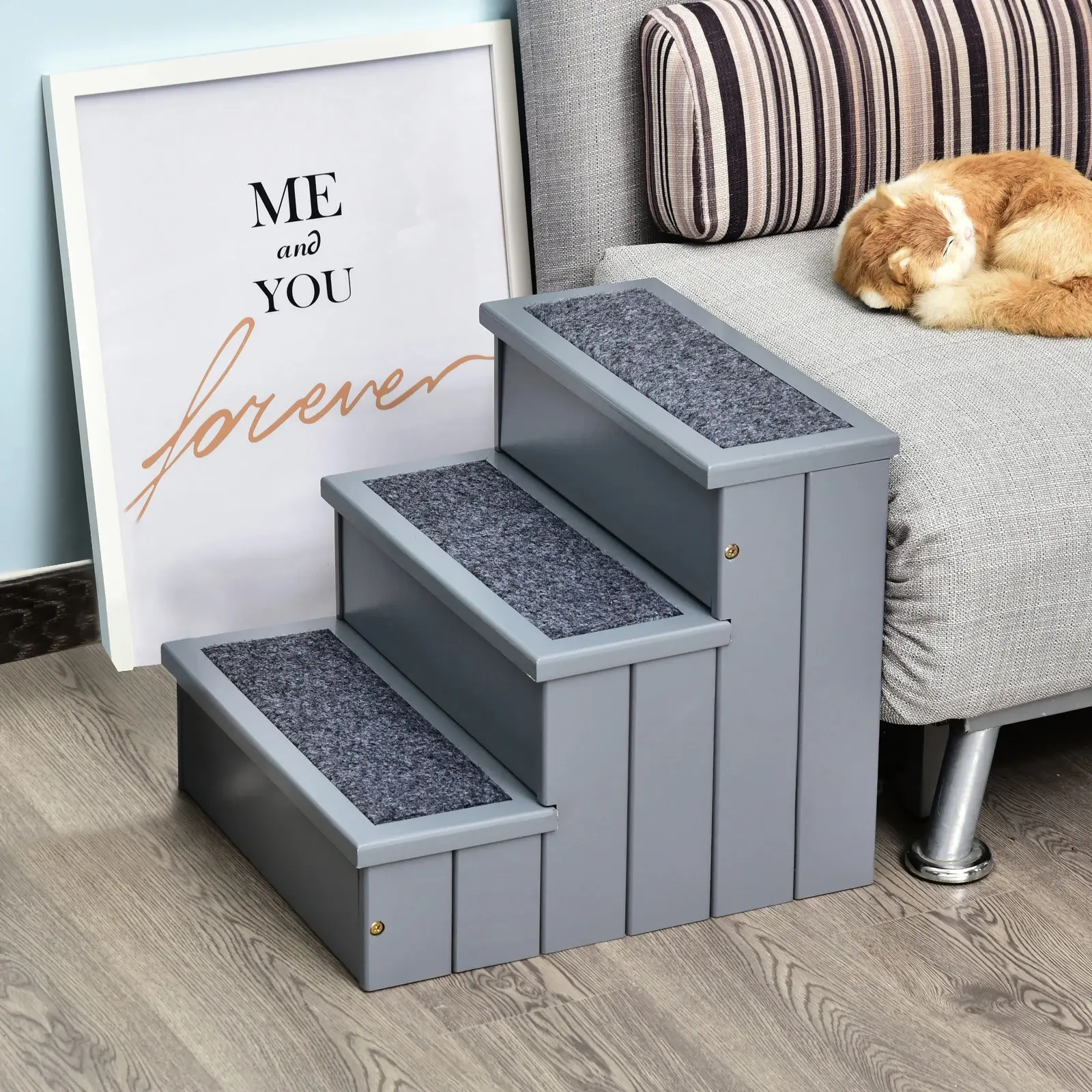 Scara pentru caini PawHut D06-065GY (Grey) - 8