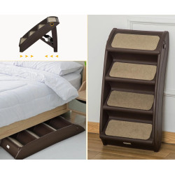Scara pentru caini PawHut D06-142DR (Brown) Thumb
