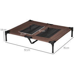 Лежак для собак PawHut D04-033 (Brown/Black) Thumb