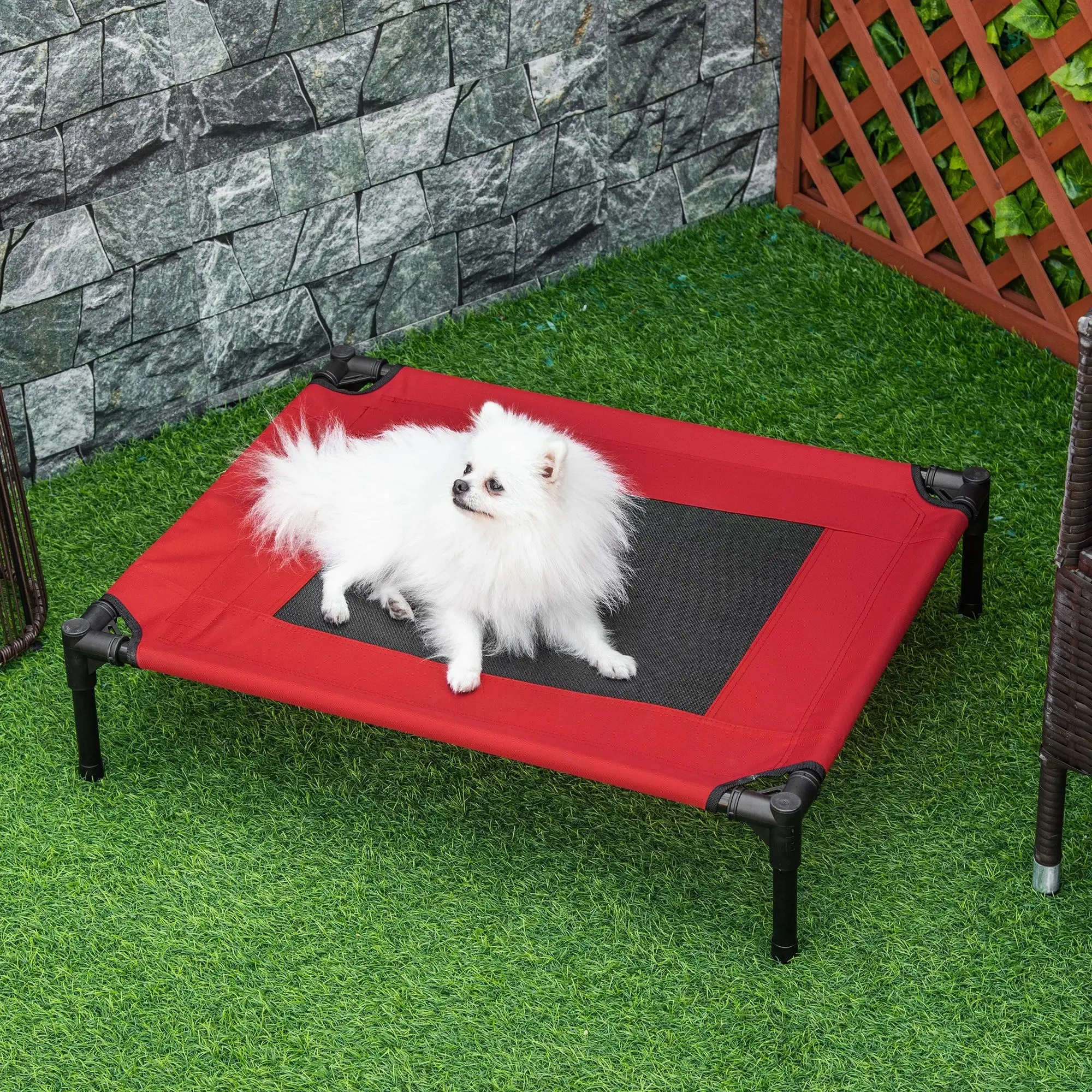 Pat pentru caini PawHut D04-068 (Red) - 6