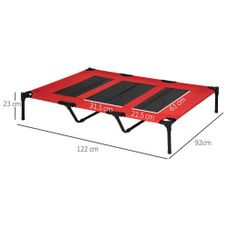 Pat pentru caini PawHut D04-069RD (Red/Black) Thumb