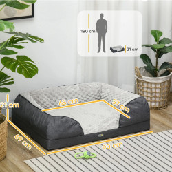 Лежак для собак PawHut D04-277V01CG (Charcoal Gray) Thumb