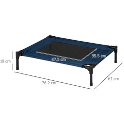 Лежак для собак PawHut D1-0237 (Dark Blue/Black) Thumb