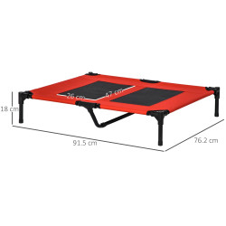 Лежак для собак PawHut D1-0238 (Red/Black) Thumb