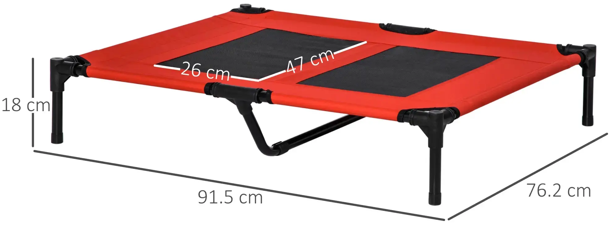 Лежак для собак PawHut D1-0238 (Red/Black) - 3