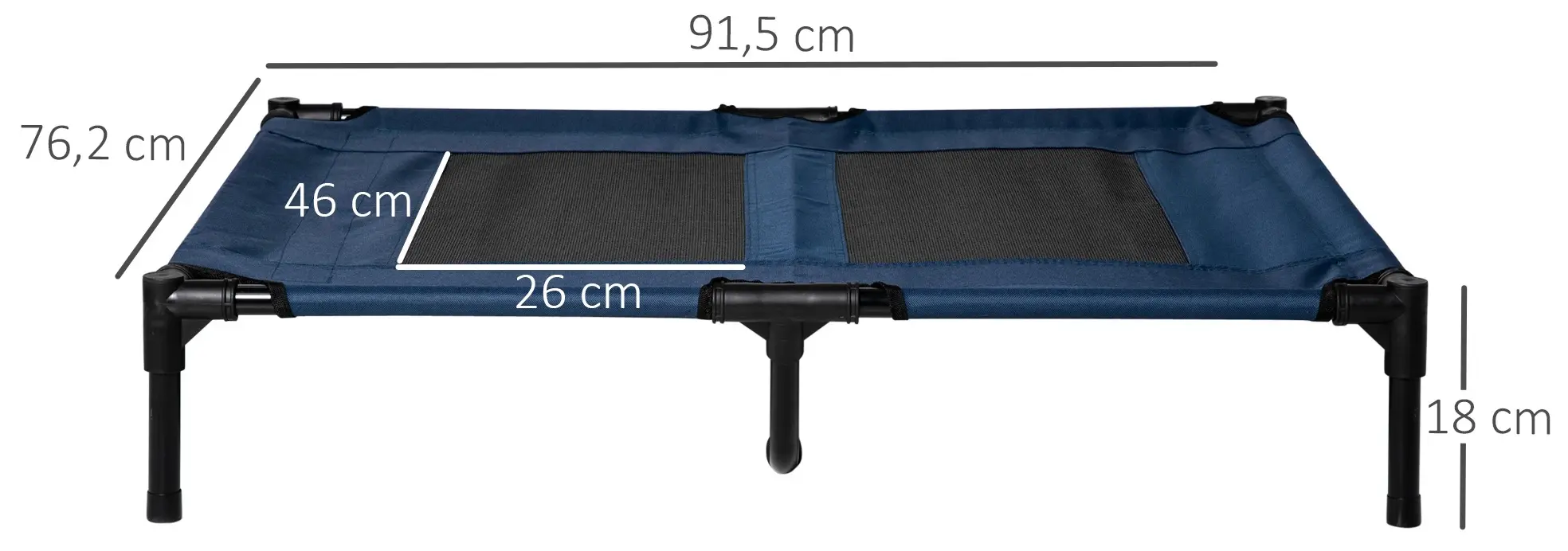 Лежак для собак PawHut D1-0239 (Blue/Black) - 3