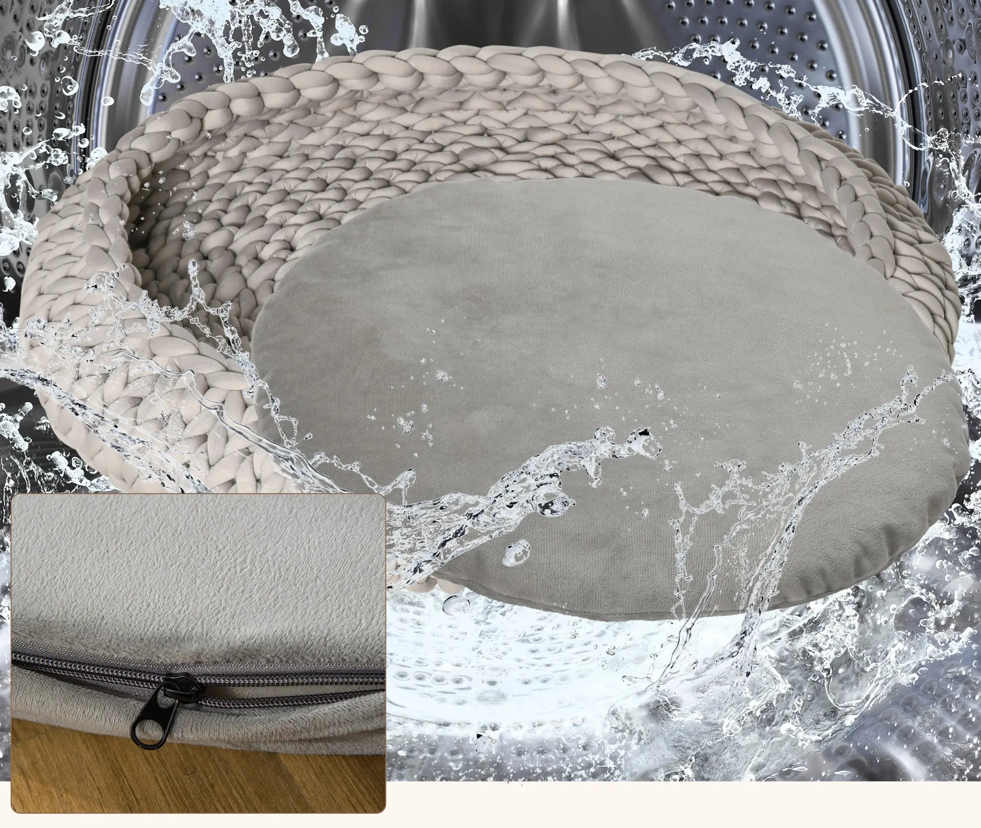 Лежак для животных PawHut D04-237V01GY (Grey) - 4