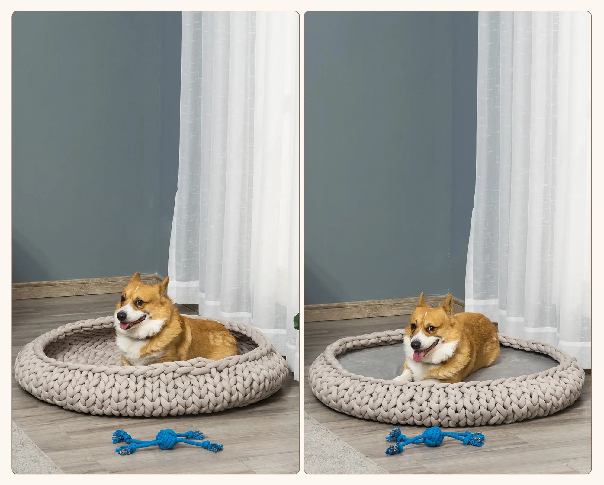 Лежак для животных PawHut D04-237V01GY (Grey) - 5