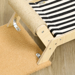 Pat cu stalp de zgariat PawHut D30-676V01CF (Brown/Natural) Thumb