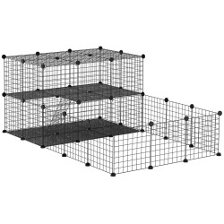 Модульный вольер для мелких животных PawHut D51-254 (Black)