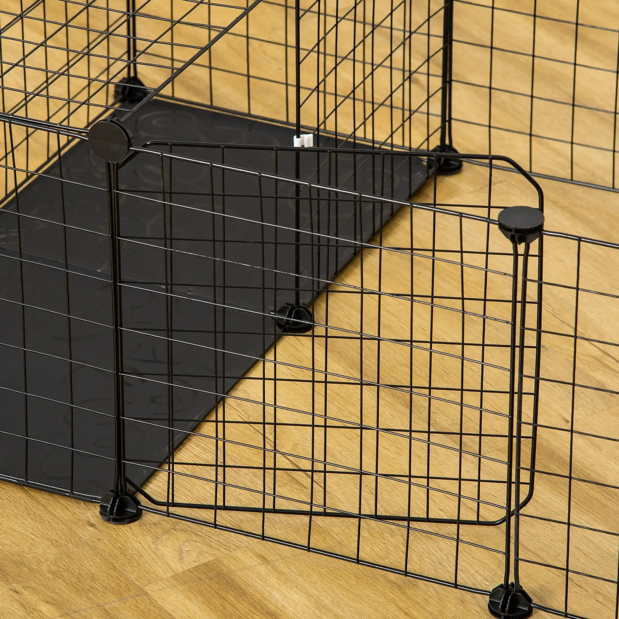 Модульный вольер для мелких животных PawHut D51-256 (Black) - 6