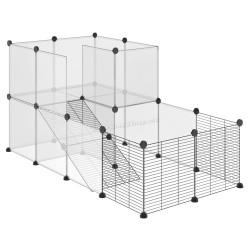 Модульный вольер для мелких животных PawHut D51-260 (Black)