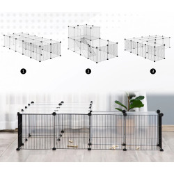 Cusca modulara pentru animale mici PawHut D51-260 (Black) Thumb