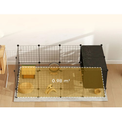 Модульный вольер для мелких животных PawHut D51-455V00BK (Black) Thumb