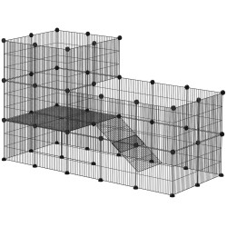 Модульный вольер для мелких животных PawHut D51-458V00BK (Black) Thumb