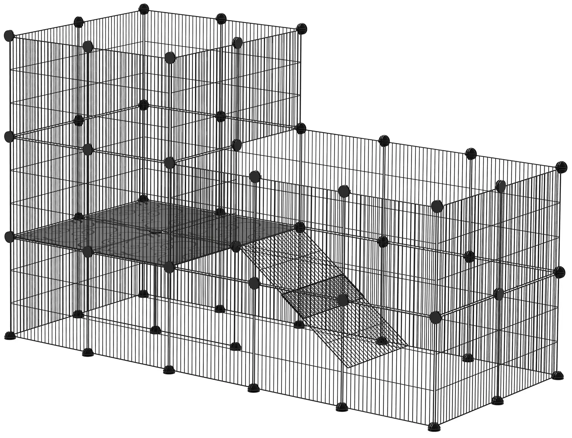 Модульный вольер для мелких животных PawHut D51-458V00BK (Black) - 2