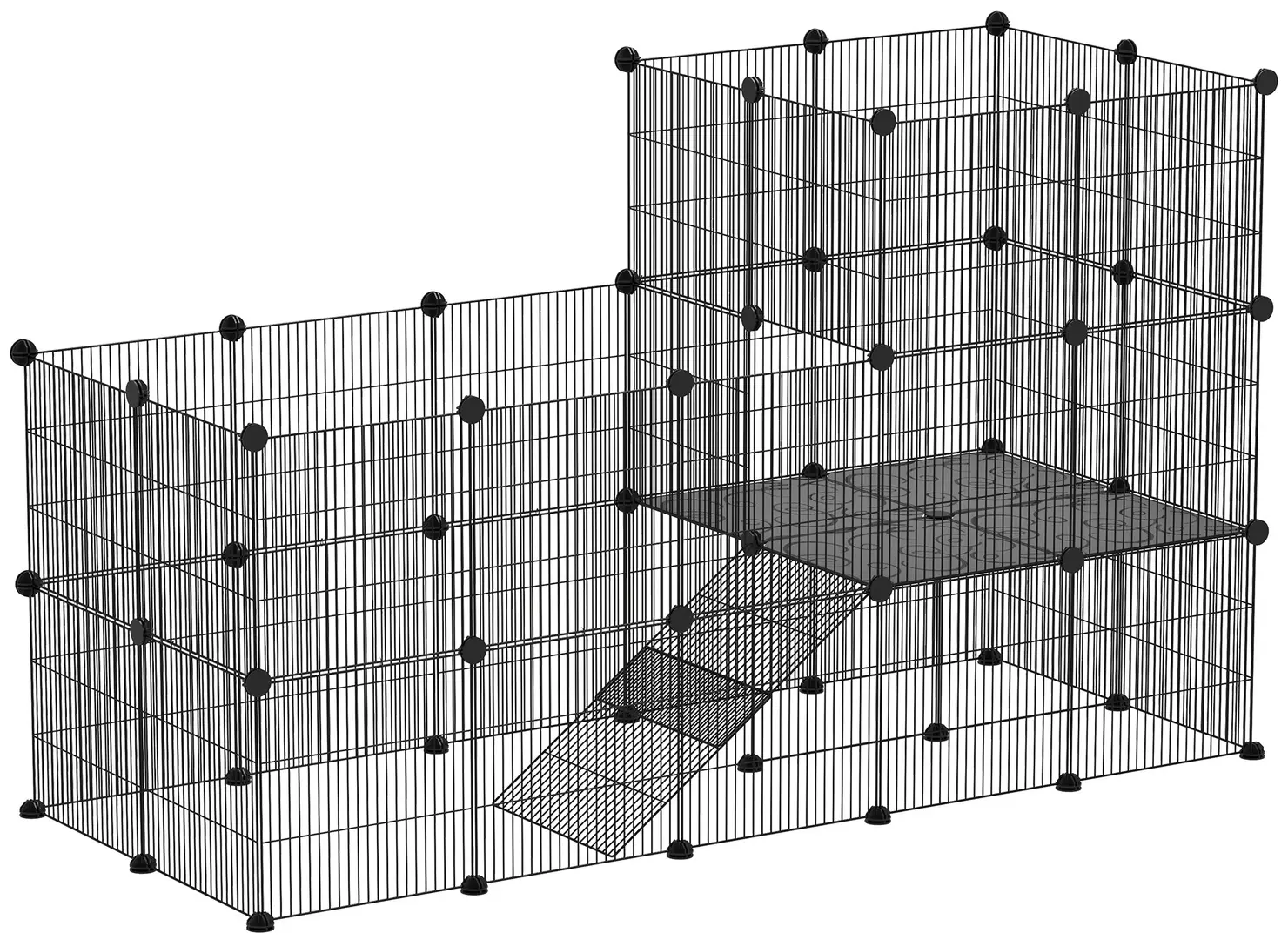 Модульный вольер для мелких животных PawHut D51-458V00BK (Black)