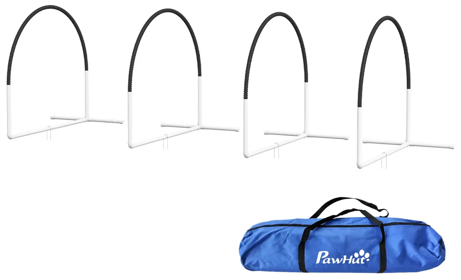 Set dresaj pentru caini PawHut D07-042V00BK (Black/White) - 2