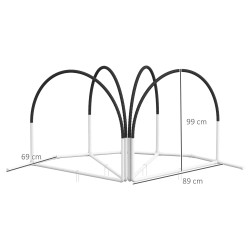 Set dresaj pentru caini PawHut D07-042V00BK (Black/White) Thumb