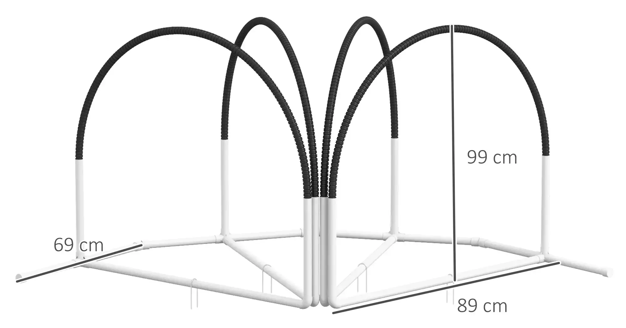 Set dresaj pentru caini PawHut D07-042V00BK (Black/White) - 3