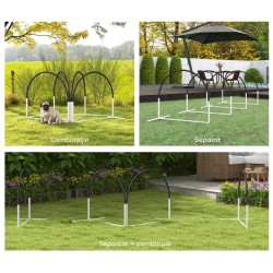 Set dresaj pentru caini PawHut D07-042V00BK (Black/White) Thumb